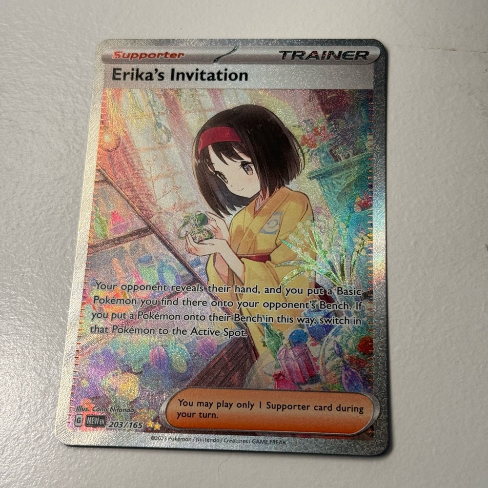 Pokemon 151 erikas invitation